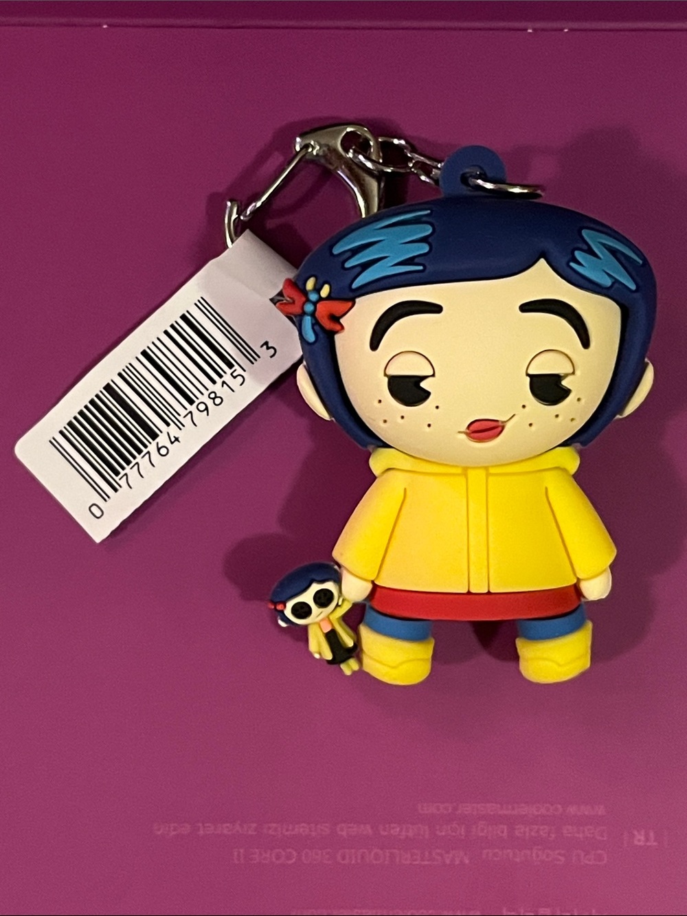 Coraline Series 2 Coraline with Doll Figural Bag Clip